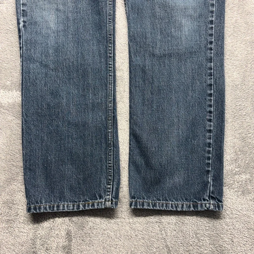 Levi's 514 Straight Fit Mens Size 38x32 Blue Good Zip Fly Denim Jeans